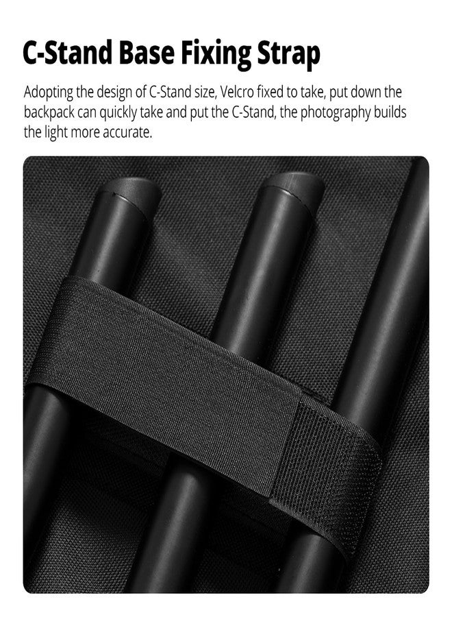 AMBITFUL PB20 Heavy-Duty Carrying Case for C-Stand, Light Stand, Tripod - Waterproof Tote Bag Compatible with Boom Arm, Camera Tripod, Fishing Rod, Spotting Scopes (Photography/Videography/Fishing) - Image 4